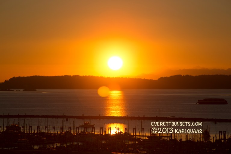 Sunset - December 7, 2013 by Kari Quaas